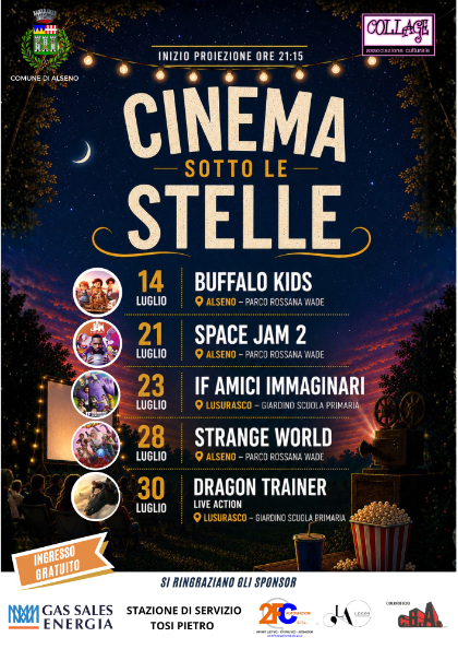 Cinema sotto le Stelle: cinque serate di cinema all'aperto 