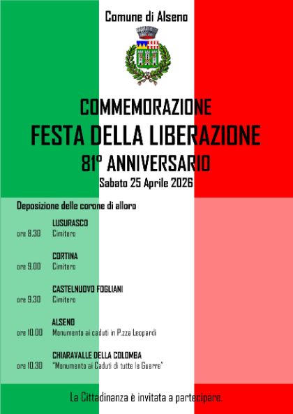 COMMEMORAZIONE FESTA DELLA LIBERAZIONE 81° ANNIVERSARIO