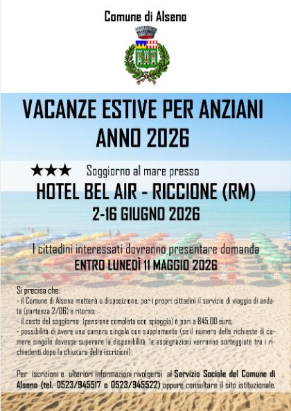 Vacanze estive per anziani