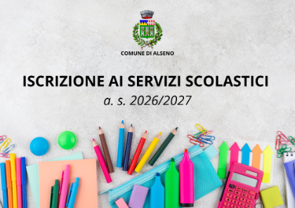 Iscrizione ai servizi scolastici annualità 2026/2027