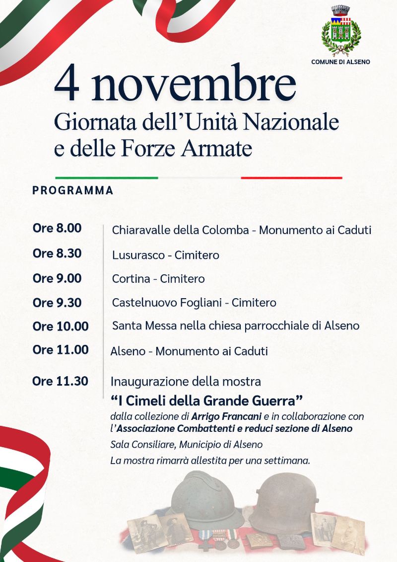 Inaugurazione della mostra “I Cimeli della Grande Guerra”